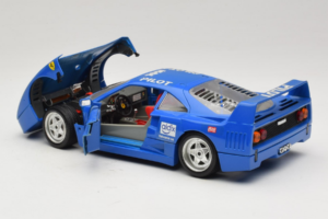 Ferrari F40 Pilot #56 ブルー Bburago 1:18 3332-BL1 メタル - 画像 5/8