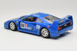 Ferrari F40 Pilot #56 ブルー Bburago 1:18 3332-BL1 メタル - 画像 7/8