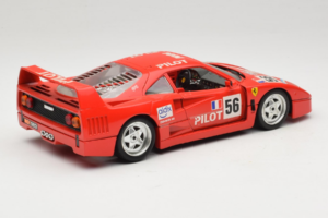 Ferrari F40 #56 Pilot レッド 1987 Bburago 1:18 3332-P2 メタル - 画像 3/8