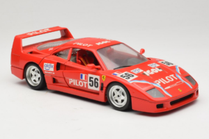 Ferrari F40 #56 Pilot レッド 1987 Bburago 1:18 3332-P2 メタル - 画像 6/8