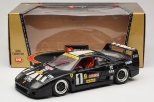 Ferrari F40 Pirelli Agip #1 ブラック Bburago 1:18 3332-B1 メタル - 画像 8/8