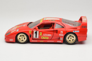 Ferrari F40 Evoluzione #1 Pirelli Agip レッド ゴールドホイール 1992 Bburago 1:18 3042-P2 メタル - 画像 4/8