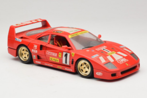 Ferrari F40 Evoluzione #1 Pirelli Agip レッド ゴールドホイール 1992 Bburago 1:18 3042-P2 メタル - 画像 6/8