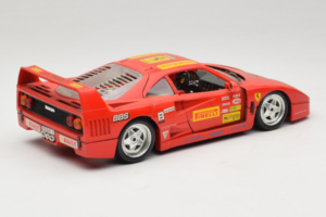 Ferrari F40 Pirelli BBS レッド Bburago 1:18 3032-P4 メタル - 画像 3/8