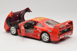 Ferrari F40 Pirelli BBS レッド Bburago 1:18 3032-P4 メタル - 画像 5/8