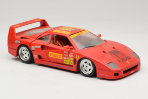 Ferrari F40 Pirelli BBS レッド Bburago 1:18 3032-P4 メタル - 画像 6/8