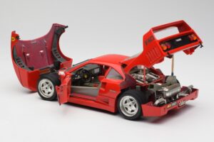 Ferrari F40 レッド Bburago 1:18 3032 メタル - 画像 5/8
