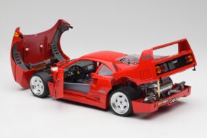 Ferrari F40 レッド Bburago 1:18 3332 メタル - 画像 5/8
