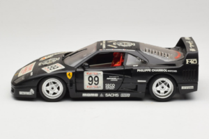Ferrari F40 Seco #99 Lesseps / Charriol / Balandras ブラック Bburago 1:18 3032-B3 メタル - 画像 4/8