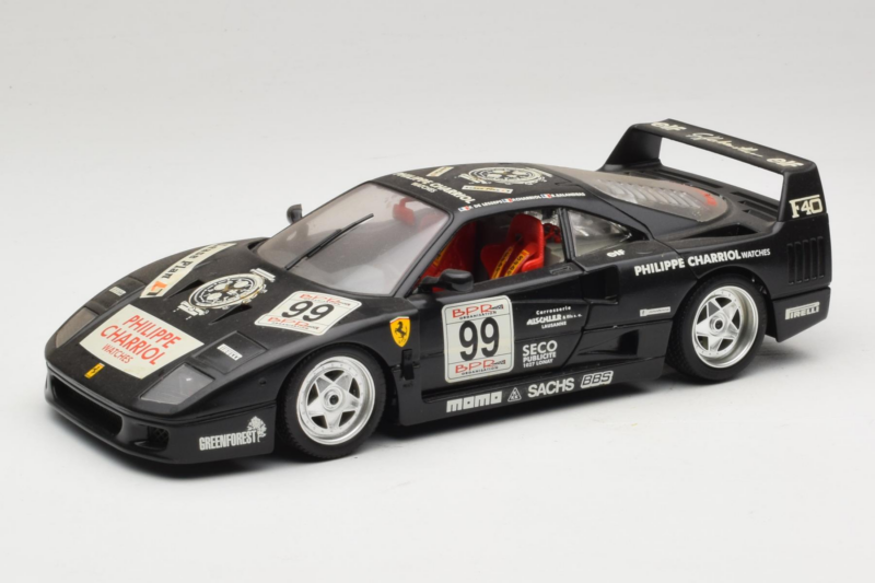 Ferrari F40 Seco #99 Lesseps / Charriol / Balandras ブラック Bburago 1:18 3032-B3 メタル