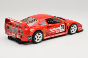 Ferrari F40 #40 T. Ohta / A. Reid Taisan レッド 1987 Bburago 1:18 3022-T1 メタル - 画像 3/8