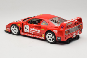 Ferrari F40 #40 T. Ohta / A. Reid Taisan レッド 1987 Bburago 1:18 3022-T1 メタル - 画像 7/8