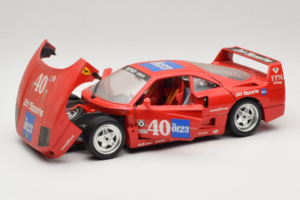 Ferrari F40 #40 the0123 レッド 1987 Bburago 1:18 3332-P5 メタル - 画像 2/8