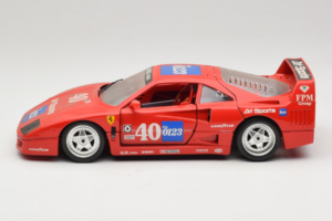 Ferrari F40 #40 the0123 レッド 1987 Bburago 1:18 3332-P5 メタル - 画像 4/8