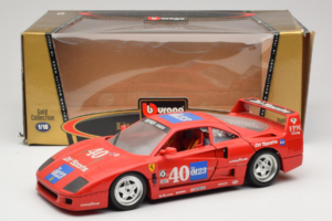 Ferrari F40 #40 the0123 レッド 1987 Bburago 1:18 3332-P5 メタル - 画像 8/8
