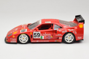 Ferrari F40 LM Unisys #59 Ota / P. Nappi / R. Donovan 24 Hours of Le Mans 1996 Bburago 1:18 3032-U1 メタル - 画像 4/8
