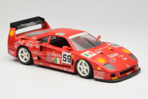 Ferrari F40 LM Unisys #59 Ota / P. Nappi / R. Donovan 24 Hours of Le Mans 1996 Bburago 1:18 3032-U1 メタル - 画像 6/8