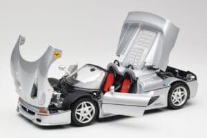 Ferrari F50 カブリオレ シルバー Bburago 1:18 3372 メタル - 画像 2/8