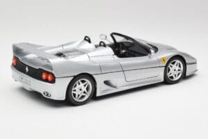 Ferrari F50 カブリオレ シルバー Bburago 1:18 3372 メタル - 画像 3/8