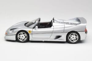 Ferrari F50 カブリオレ シルバー Bburago 1:18 3372 メタル - 画像 4/8