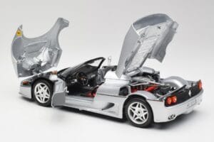 Ferrari F50 カブリオレ シルバー Bburago 1:18 3372 メタル - 画像 5/8