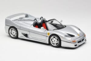 Ferrari F50 カブリオレ シルバー Bburago 1:18 3372 メタル - 画像 6/8