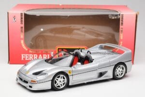 Ferrari F50 カブリオレ シルバー Bburago 1:18 3372 メタル - 画像 8/8