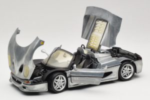Ferrari F50 カブリオレ Chrome Silver 限定版 Hot Wheels 1:18 25741 メタル - 画像 2/8