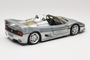 Ferrari F50 カブリオレ Chrome Silver 限定版 Hot Wheels 1:18 25741 メタル - 画像 3/8