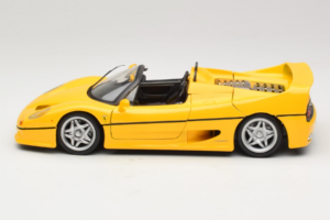 Ferrari F50 カブリオレ Shell イエロー Maisto 1:18 3076-Y2 メタル - 画像 4/8