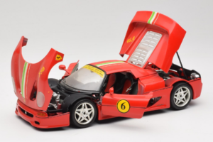 Ferrari F50 クーペ #6 レッド イタリア国旗付き Bburago 1:18 3382-P1 メタル - 画像 2/8