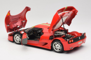 Ferrari F50 クーペ #6 レッド イタリア国旗付き Bburago 1:18 3382-P1 メタル - 画像 5/8