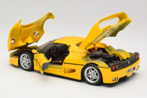 Ferrari F50 クーペ Shell イエロー Maisto 1:18 3076-Y1 メタル - 画像 5/8