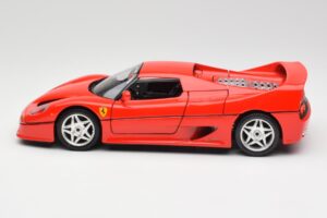 Ferrari F50 ハードトップ レッド Bburago 1:18 3362 メタル - 画像 4/8