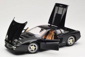 Ferrari F512M ブラック Hot Wheels 1:18 23922 メタル - 画像 2/8