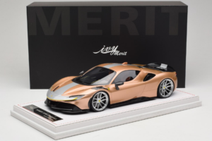 Ferrari SF90 Novitec ゴールド シルバー ストライプ IVY 1:18 REMC028 レジン - 画像 7/7