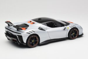 Ferrari SF90 XX Stradale Arctic White Bburago 1:18 18-16020W メタル - 画像 3/8