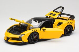 Ferrari SF90 XX Stradale Giallo Modena Bburago 1:18 18-16020Y メタル - 画像 2/8