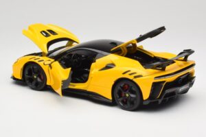 Ferrari SF90 XX Stradale Giallo Modena Bburago 1:18 18-16020Y メタル - 画像 5/8