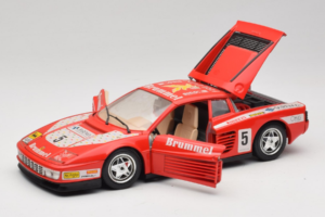 Ferrari Testarossa Brummel #5 レッド 1984 Bburago 1:18 3004-P1 メタル - 画像 2/8