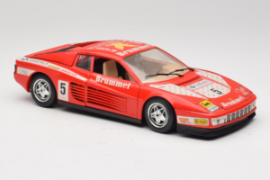 Ferrari Testarossa Brummel #5 レッド 1984 Bburago 1:18 3004-P1 メタル - 画像 6/8