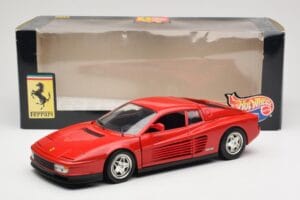 Ferrari Testarossa レッド Hot Wheels 1:18 23918 メタル - 画像 8/8