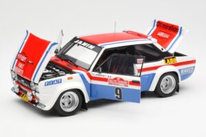 Fiat 131 Abarth Fiat France #9 J-C. Andruet / C. Delferrier Winner Rally Sanremo 1977 Kyosho 1:18 08375A メタル - 画像 2/8