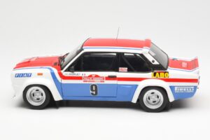 Fiat 131 Abarth Fiat France #9 J-C. Andruet / C. Delferrier Winner Rally Sanremo 1977 Kyosho 1:18 08375A メタル - 画像 4/8
