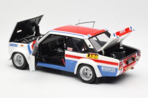 Fiat 131 Abarth Fiat France #9 J-C. Andruet / C. Delferrier Winner Rally Sanremo 1977 Kyosho 1:18 08375A メタル - 画像 5/8