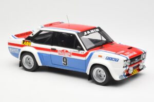 Fiat 131 Abarth Fiat France #9 J-C. Andruet / C. Delferrier Winner Rally Sanremo 1977 Kyosho 1:18 08375A メタル - 画像 6/8
