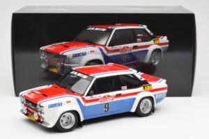 Fiat 131 Abarth Fiat France #9 J-C. Andruet / C. Delferrier Winner Rally Sanremo 1977 Kyosho 1:18 08375A メタル - 画像 8/8