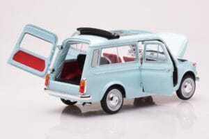 Fiat 500 Giardiniera アクアマリナ ブルー Norev 1:18 187742 メタル - 画像 2/7