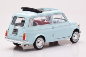 Fiat 500 Giardiniera アクアマリナ ブルー Norev 1:18 187742 メタル - 画像 3/7
