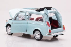 Fiat 500 Giardiniera アクアマリナ ブルー Norev 1:18 187742 メタル - 画像 5/7